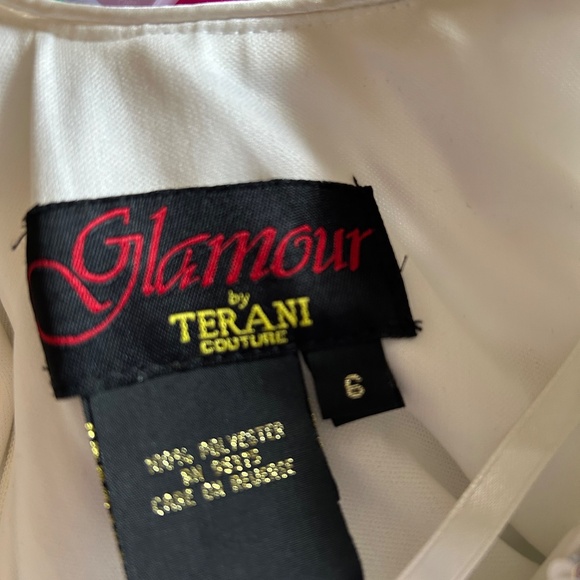 Glamour by Terani White Sequin Short Dress - Picture 6 of 6